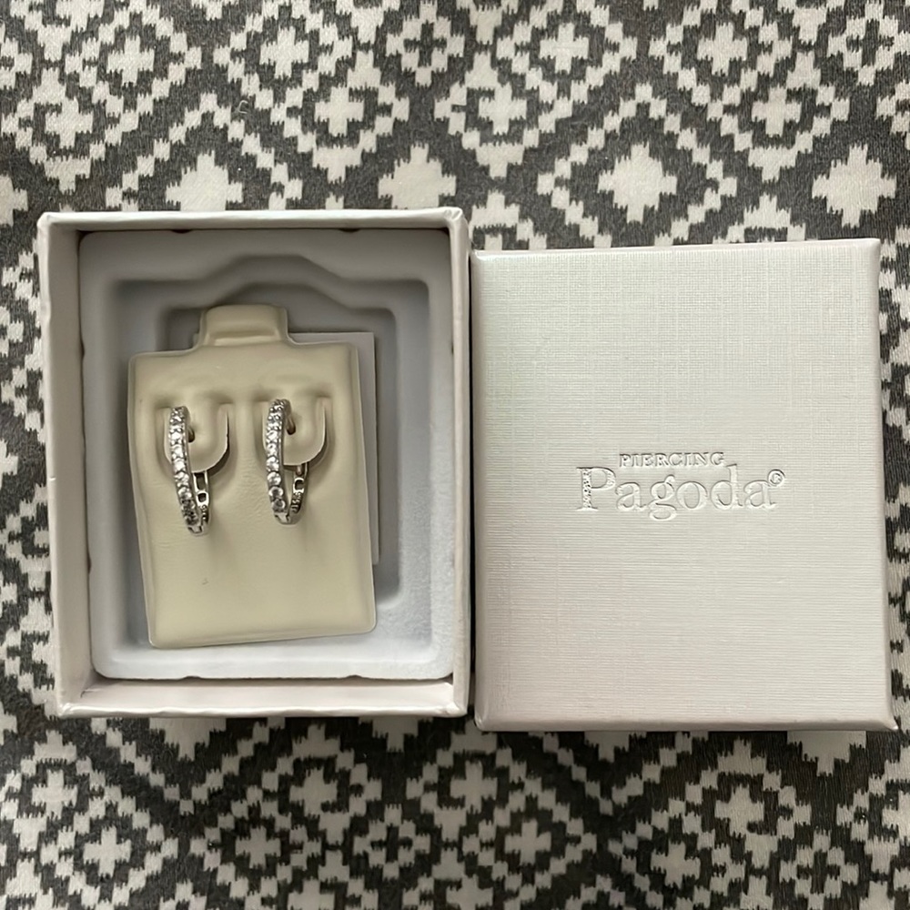 Silver earrings
